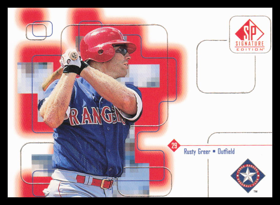 1999 SP Signature Edition  #143 Rusty Greer  Texas Rangers