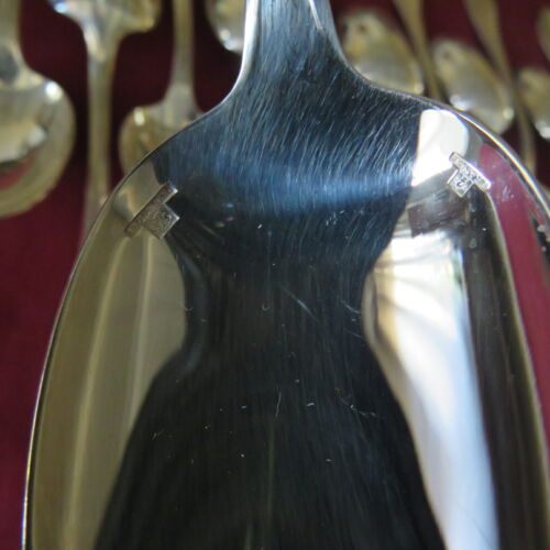 Christofle: 12 silver-plated soup spoons Pompadour 2 model - Picture 7 of 7