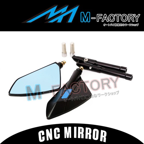 CNC Dagger Rearview Side Mirrors 10mm For Yamaha - Foto 5 di 21