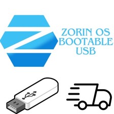 Zorin OS 18 CORE 64bit USB Linux Bootable FLASH DRIVE Live or Install Zorin