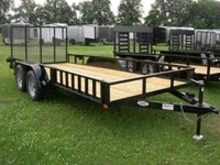 2021 AMO 82X192 Steel Utility Trailer Tndm ATV Brakes