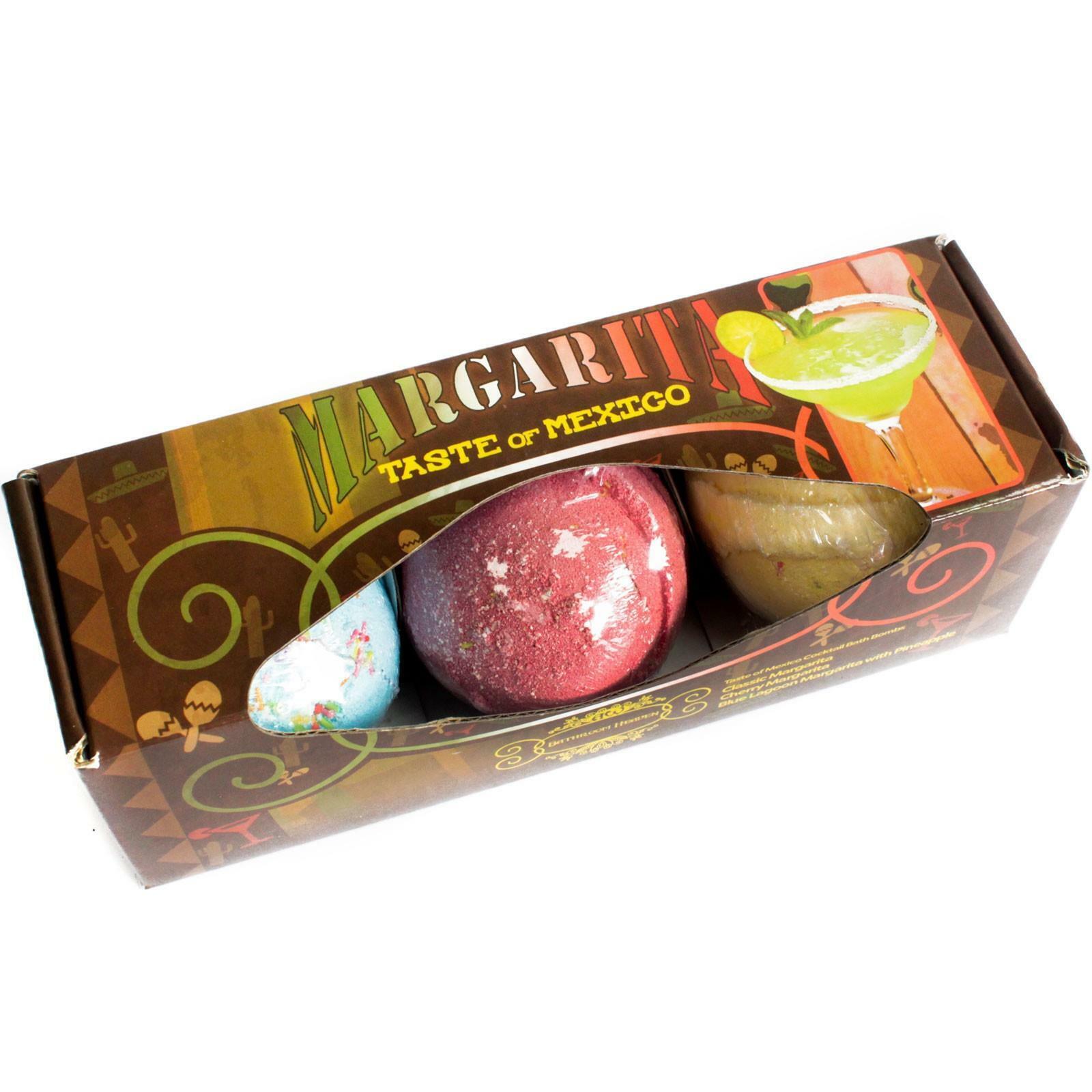 Set Of 3 Margarita Bath Bombs Luxury Gift Scented Taste Of Mexico