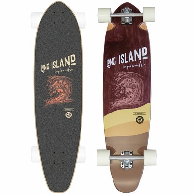 Long Island Stamp 37'' Longboard Komplett-Board Cruiser Skateboard Skate NEU