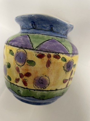 SANGO The Sweet Shoppe 14 Ounce CREAMER by SUE ZIPKIN Ceramic Bright Colors 4” - Picture 6 of 7
