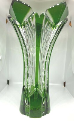 BOHEMIAE CAESAR CRYSTAL VASE OVER 24%Pb