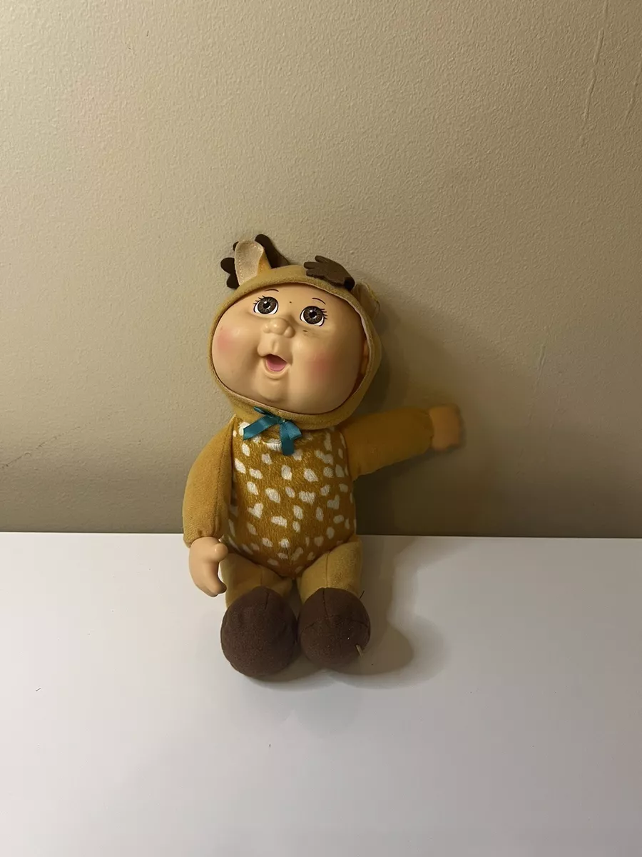 Cabbage Patch Kid Cuties Woodlawn Deer Brown Doll Vinyl Hard Head