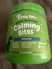 Zesty Paws Calming Bites for Dogs, Turkey Flavor 90 Soft Chews Exp 09/2027