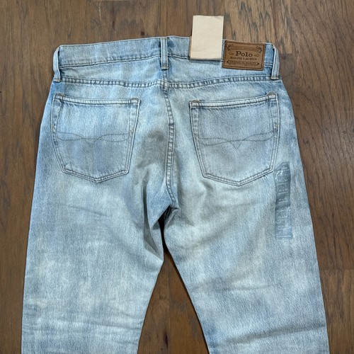 Polo Ralph Lauren Jeans Men 32 Blue Denim Classic Fit Stretch Cotton Rope Dyed - Picture 12 of 15