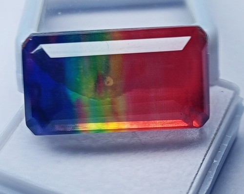 Piedra preciosa natural doblete orgánica similar al ópalo ammolita brillante 30-32 quilates certificada EGL - Imagen 9 de 9