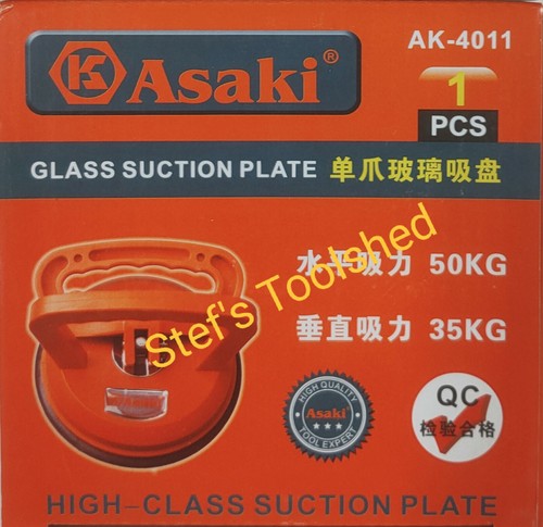 ASAKI Alloy Single/Double Locking Suction Cup Glass Tile Carrier Lifter 100 Kg - Picture 10 of 12
