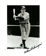 CHARLES GEHRINGER   AUTOGRAPHED 8 X 10 PHOTO DETROIT TIGER HALL OF FAME