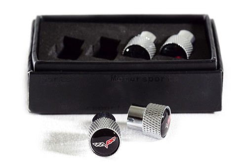 C6 Corvette Metal Valve Stem Caps - Picture 6 of 14