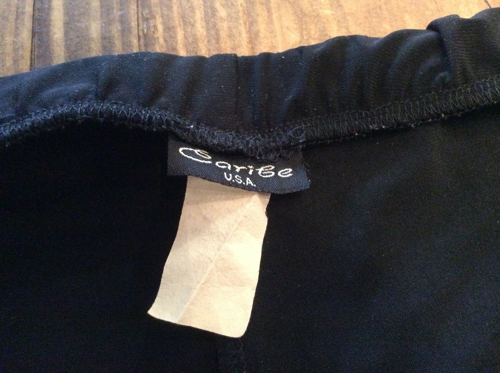 CARIB LADIES SOLID BLACK POLYESTER NYLON DRESS PA… - image 4