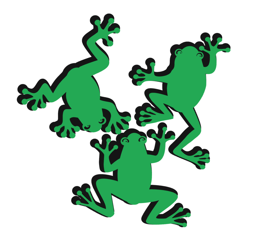 Frogs Vinyl Decal Sticker Multicolor Choice a3658