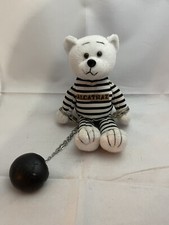 Destination Bear Alcatraz TEDDY BEAR Plush Toy Stuffed Animal Handcuffs