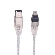 IEEE Firewire 1394 Cable 4 Pin to 6 Pin 4-6 Pin Link Cable Wire 2.5 Ft