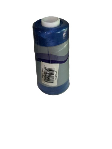 1 SureLock Coats & Clark 100% Spun Polyester Thread 3000 Yards #0254 Brite Blue - Picture 2 of 2