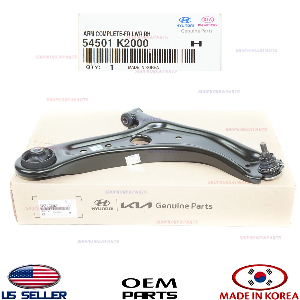 Brazo de control inferior delantero genuino OEM lado del pasajero derecho Hyundai Venue 2020-2025 Foto 2 de 4