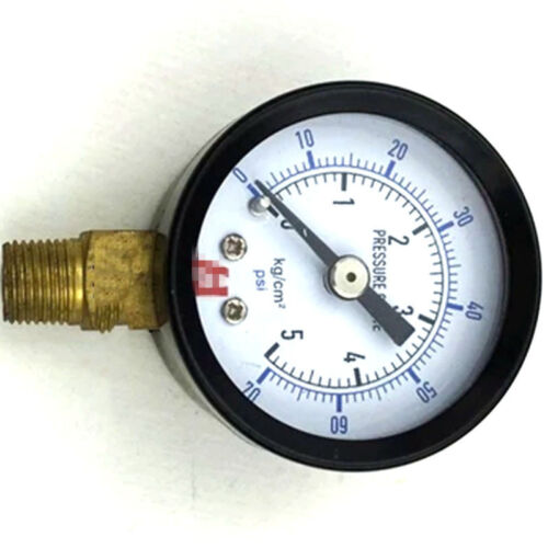 0-70/140 PSI G1/8 "Manómetro de presión del compresor de aire 40mm Montaje radial frontal - Imagen 7 de 12