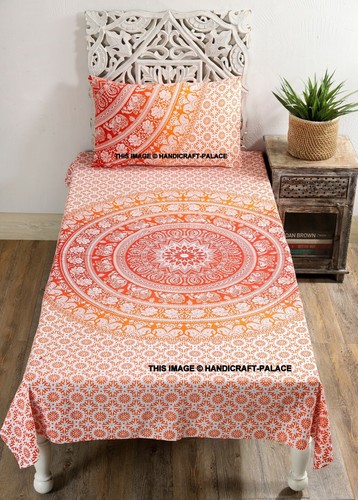 Lot De 5 Tentures Murales Mandala - Coton Imprimé - Format Twin (85x55 Pouces)