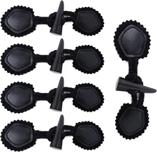 5 Sets Leather Sew-On Toggles Closures with Resin Horn Button Sewing Accessories