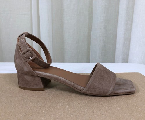 NEW Aquatalia Hildy Suede Ankle Strap Block Heel Sandal US 11/EUR 41.5 M Taupe - Picture 7 of 21