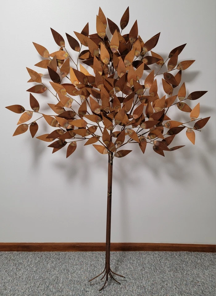 Rare 1970 Mid Century Modern Brass/Copper Tree  Hand signed by Curtis Jere  - Image 4 of 4