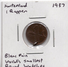 Швейцария 1957 Switzerland 1 Rappen Counter