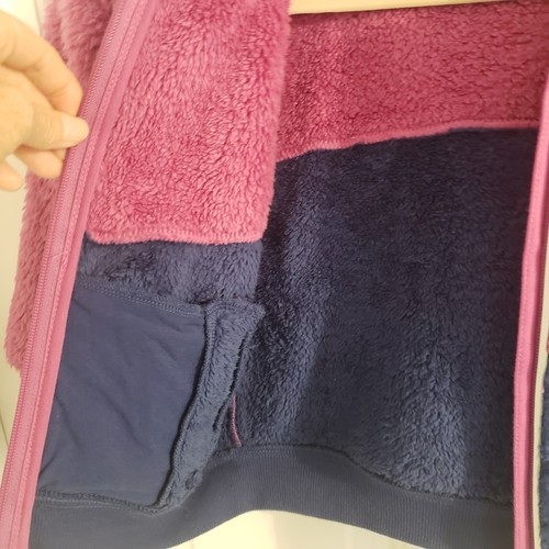 Ideology Girls Hooded Fleece Jacket SIZE 5 NWT Zip Up Fuzzy Fall Blue Purple - Picture 9 of 12