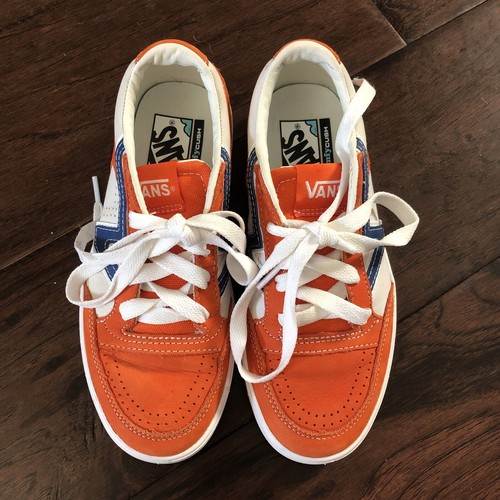 Womens Vans Lowland CC Puffins Bill Orange Leather Sneakers Shoes Size 5.5
