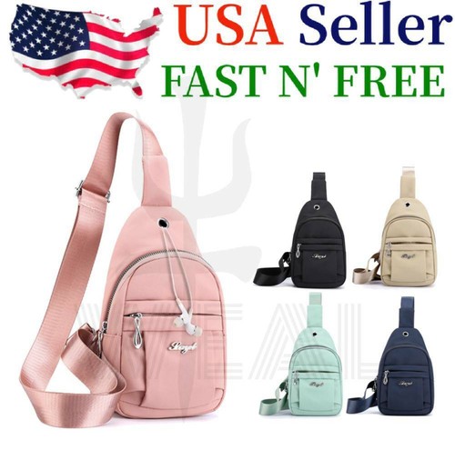 Mujeres Bolso de Pecho Mini Hombro Mensajero Niña Bandolera Mochila Impermeable - Imagen 1 de 12