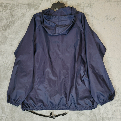 Old Navy Hooded Jacket Rain Coat Activewear Mens M Dark Blue Hiking Jogging - 第 2/14 張圖片