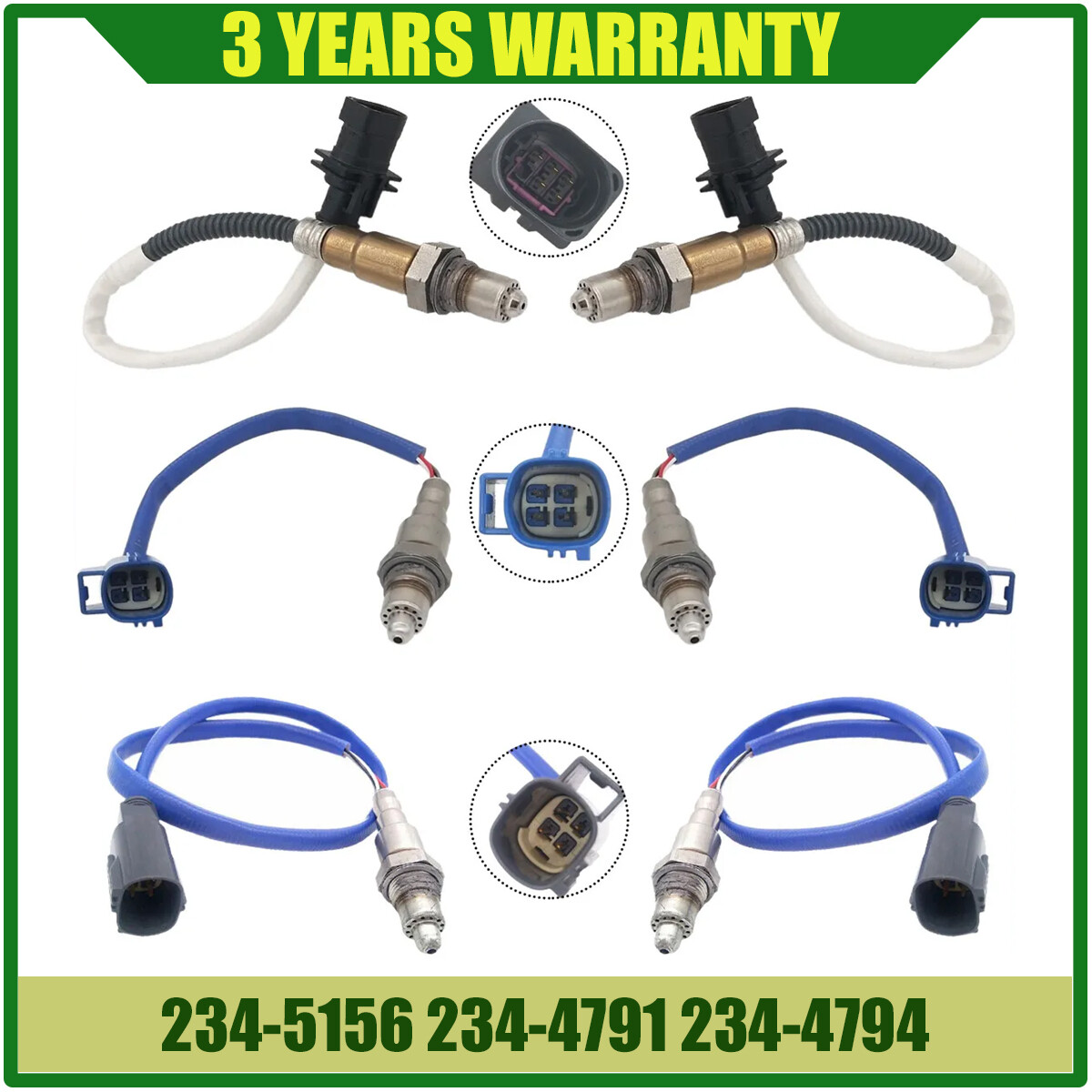 6PCS Oxygen O2 Sensor For Land Rover Range Rover Rover Sport 3.0L 5.0L 2014-2019