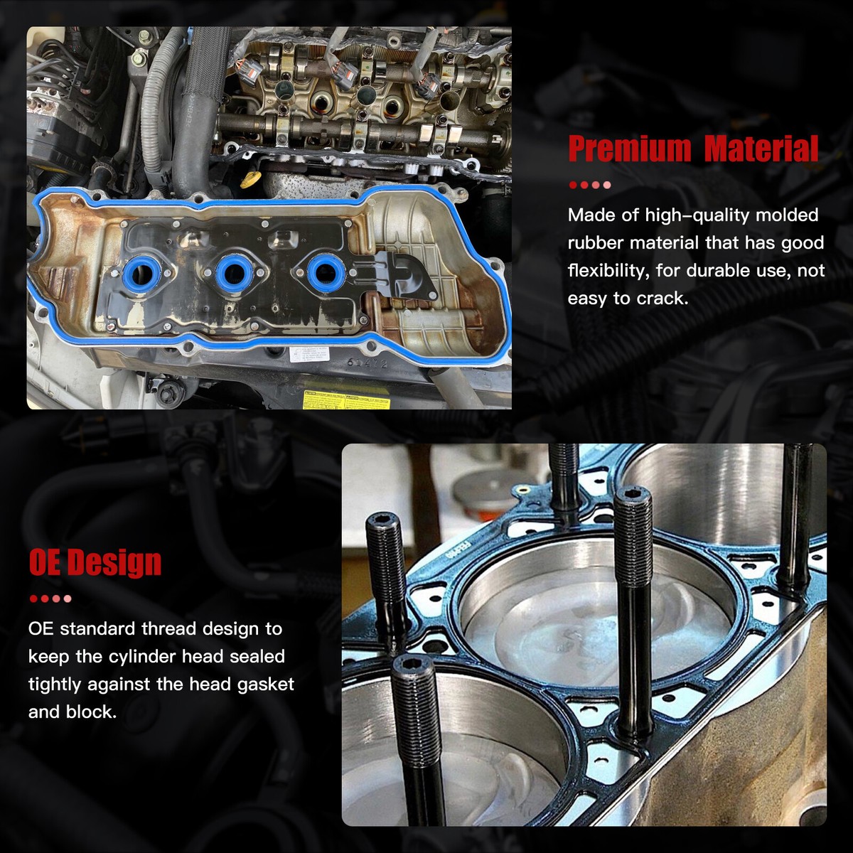 5.7 Hemi Head Gasket Kit Cylinder Head &amp; Valve Cover Gaskets For Jeep TJ Set Fit 96-99 Jeep Grand Cherokee TJ Wrangler 4.0L O U2013 Mizumo Auto Seats For Jeep Grand Cherokee