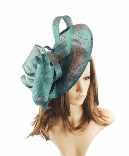 Teal Fascinator Hat for Weddings/Ascot 