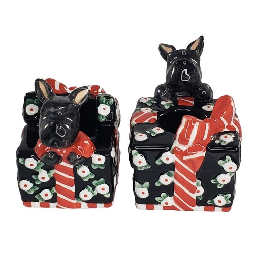 Mary Engelbreit Henry Scottie Dog Candle Holders Scottish Terrier
