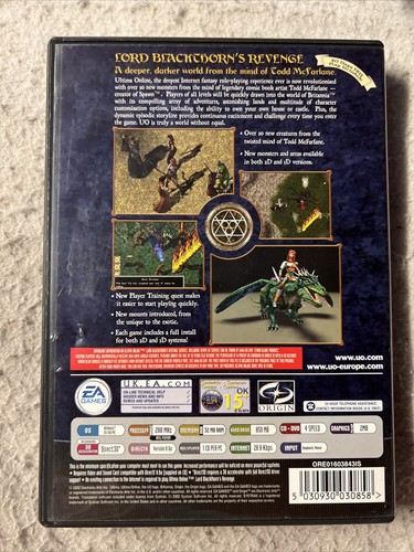 Ultima Online Lord Blackthorn's Revenge PC Windows by Todd McFarlane EA Games - Picture 2 of 3