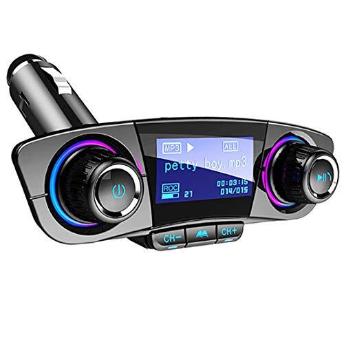 Bluetooth FM Transmitter Handfrees-Calling Radio Adapter Car Kit with Dual USB - Afbeelding 2 van 8