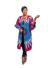 BH African print kimono