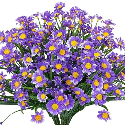 Artificial Flowers Fake Plants Wedding Decor Daisy In/Outdoor Home Garden Decor - Picture 2 of 16