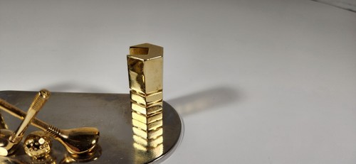 VINTAGE GOLF SALESMAN BUSINESS CARD HOLDER DESK - Picture 5 of 13