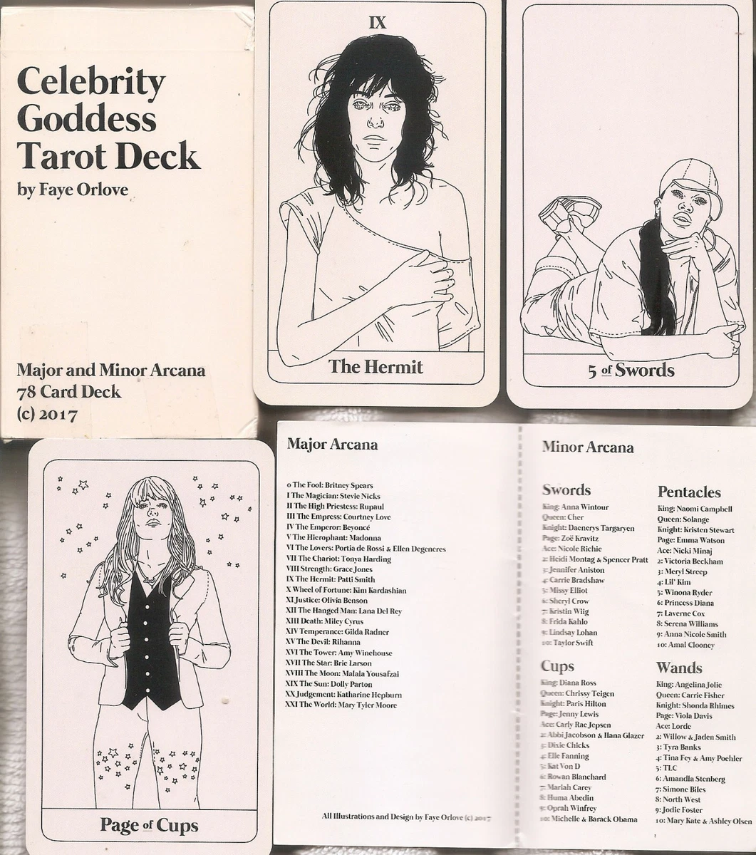 Celeb goddess tarot deck