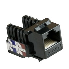 10- RJ45 Cat6 Cat-6 8P8C Keystone Jack BLACK FREE SHIP TUFF JACKS Quality