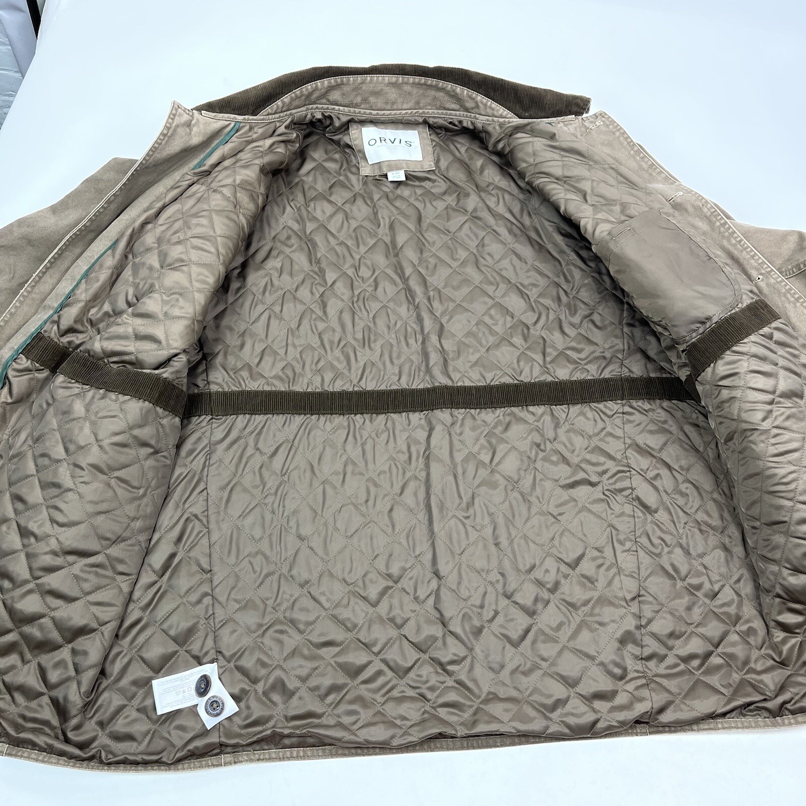 Orvis Men's Barn Coat Chore Field Jacket Quilt Lined … Gem