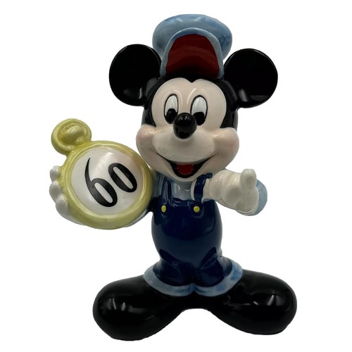 Vintage Walt Disney Schmid Mickey Mouse 60. Geburtstag Porzellan Figur - selten - Bild 2 von 5