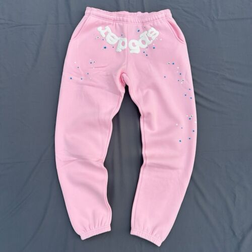 Light Pink Spider Sweatpants Size Large