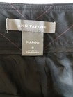 Fabulous Ann Taylor "Margo" Wool Black & Red Pinstripe Trousers Size 8 ***LOOK** — photo 6