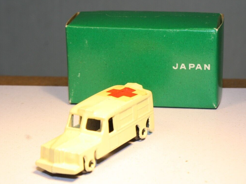 14A 1950s Daimler Ambulance Matchbox Metal Copy Made in Japan Mint in Box - Picture 2 of 5