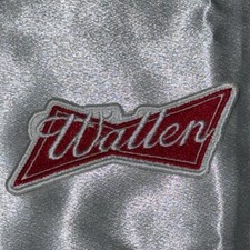 Morgan Wallen Budweiser Iron On Embroidery Patch Country Music Nashville Jacket