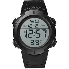OROLOGIO DIGITALE SPORTIVO CRONOMETRO HONHX MODA UNISEX UOMO SVEGLIA ut